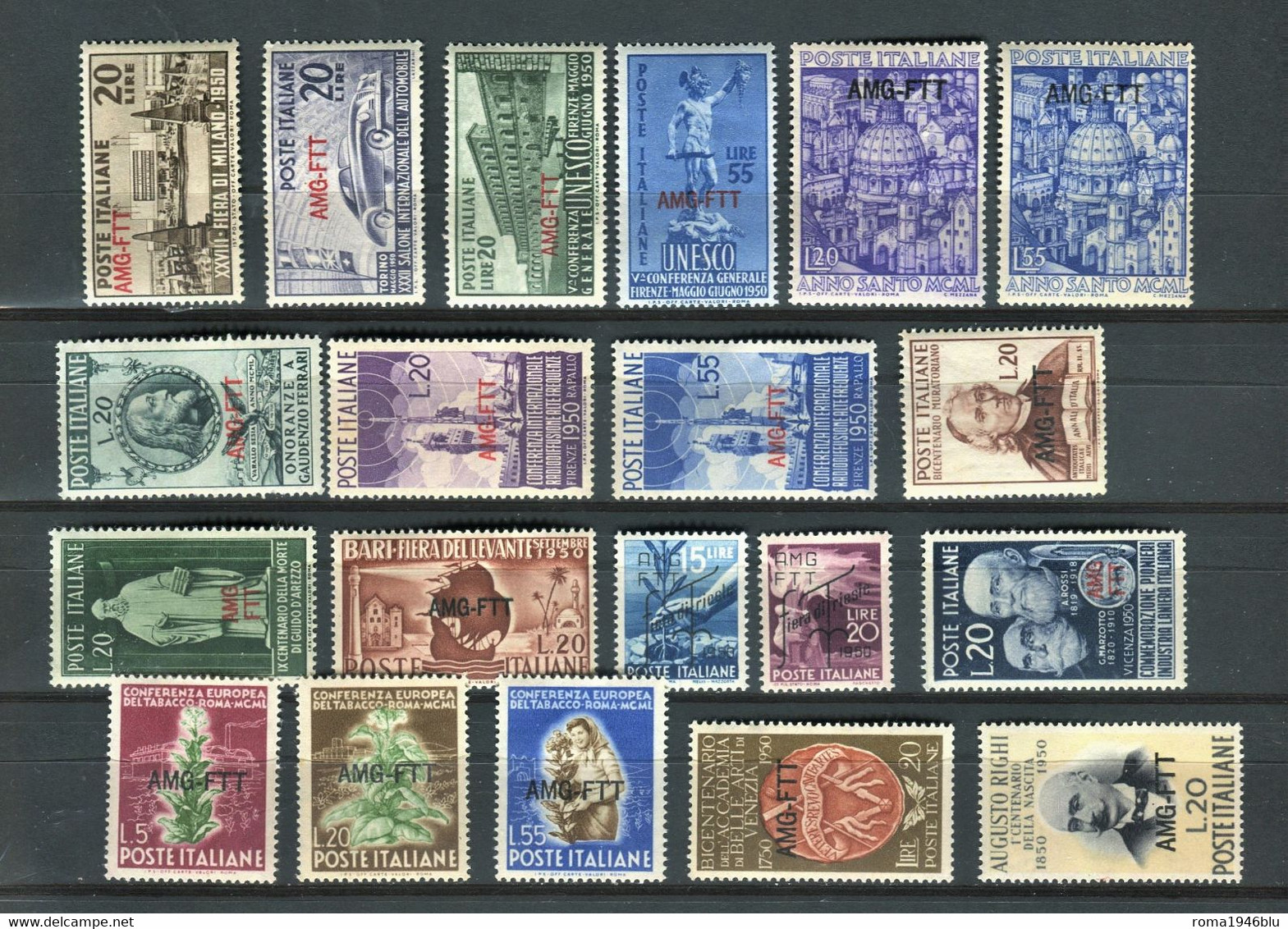 TRIESTE A 1950 ANNATA CPL. 39 V. ** MNH - Ungebraucht