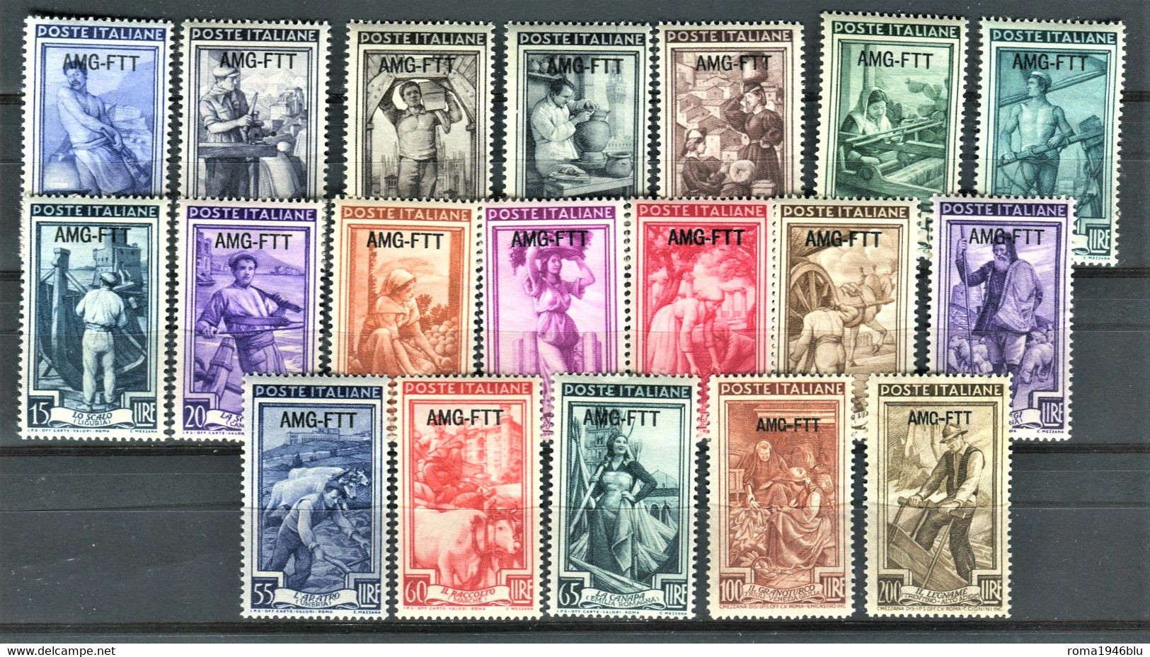 TRIESTE A 1950 ANNATA CPL. 39 V. ** MNH - Neufs