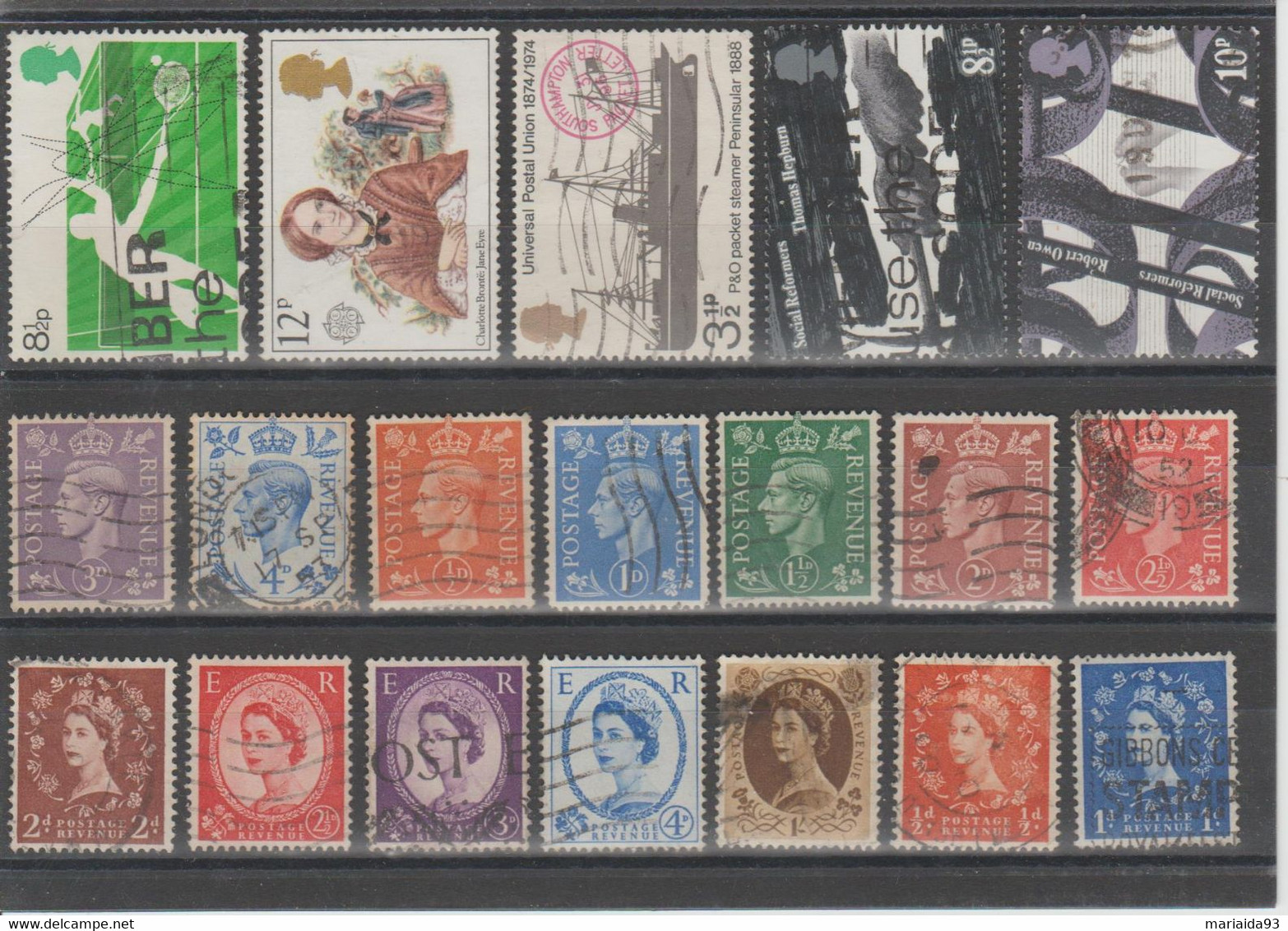 GRANDE BRETAGNE - LOT DE TIMBRES OBLITERES - Sammlungen