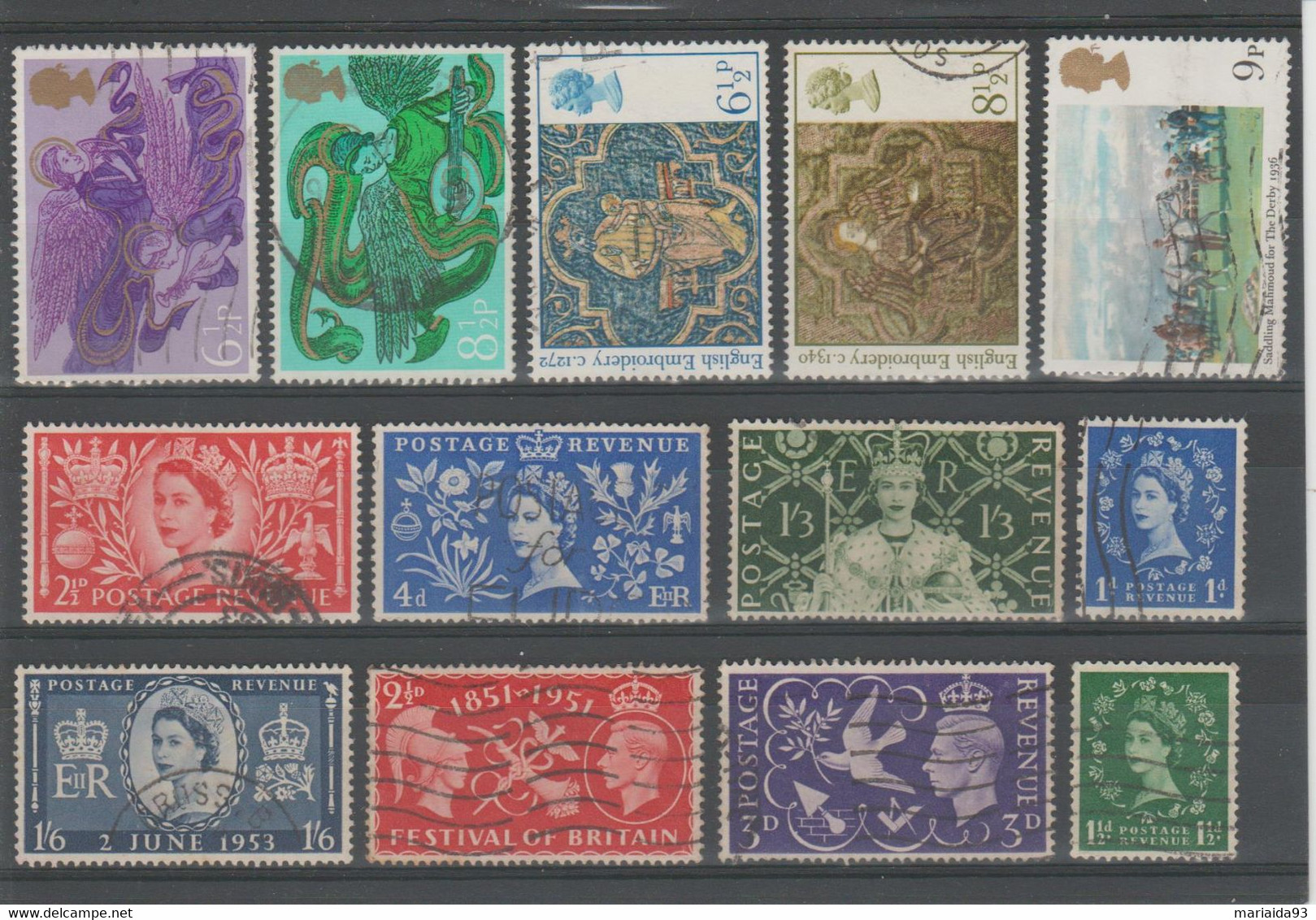 GRANDE BRETAGNE - LOT DE TIMBRES OBLITERES - Verzamelingen