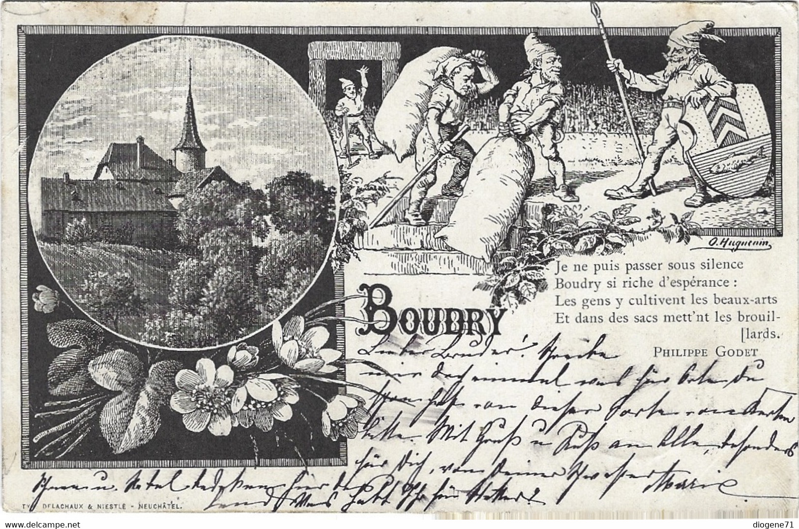 Boudry Litho 1899 Rare - Boudry