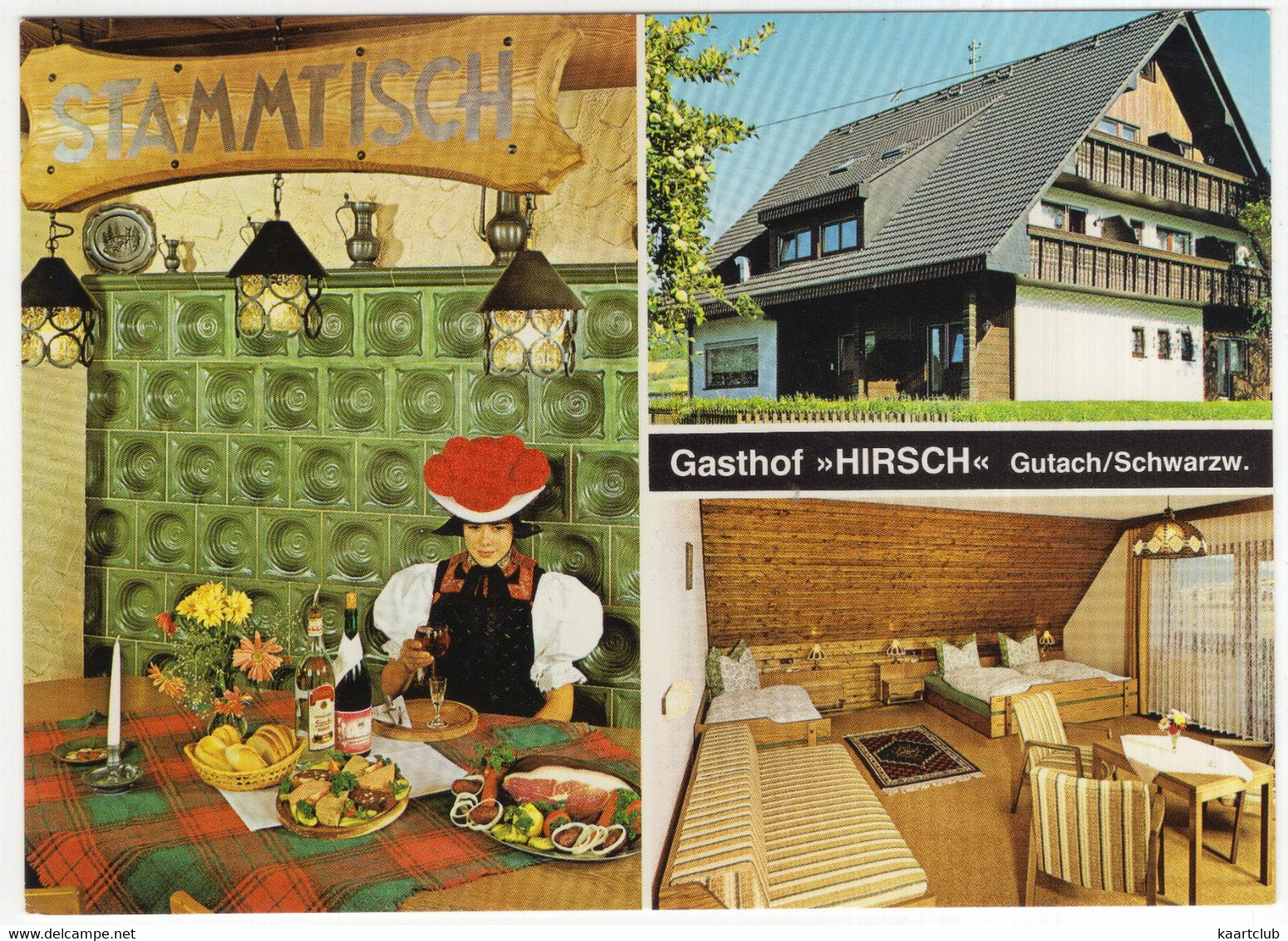 Gutach/Schwarzwald - Gasthof 'Hirsch'  - (Deutschland) - Gutach (Schwarzwaldbahn)