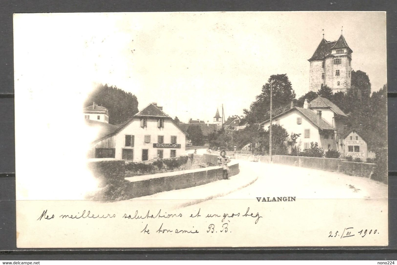 Carte P De 1900 ( Valangin ) - Valangin