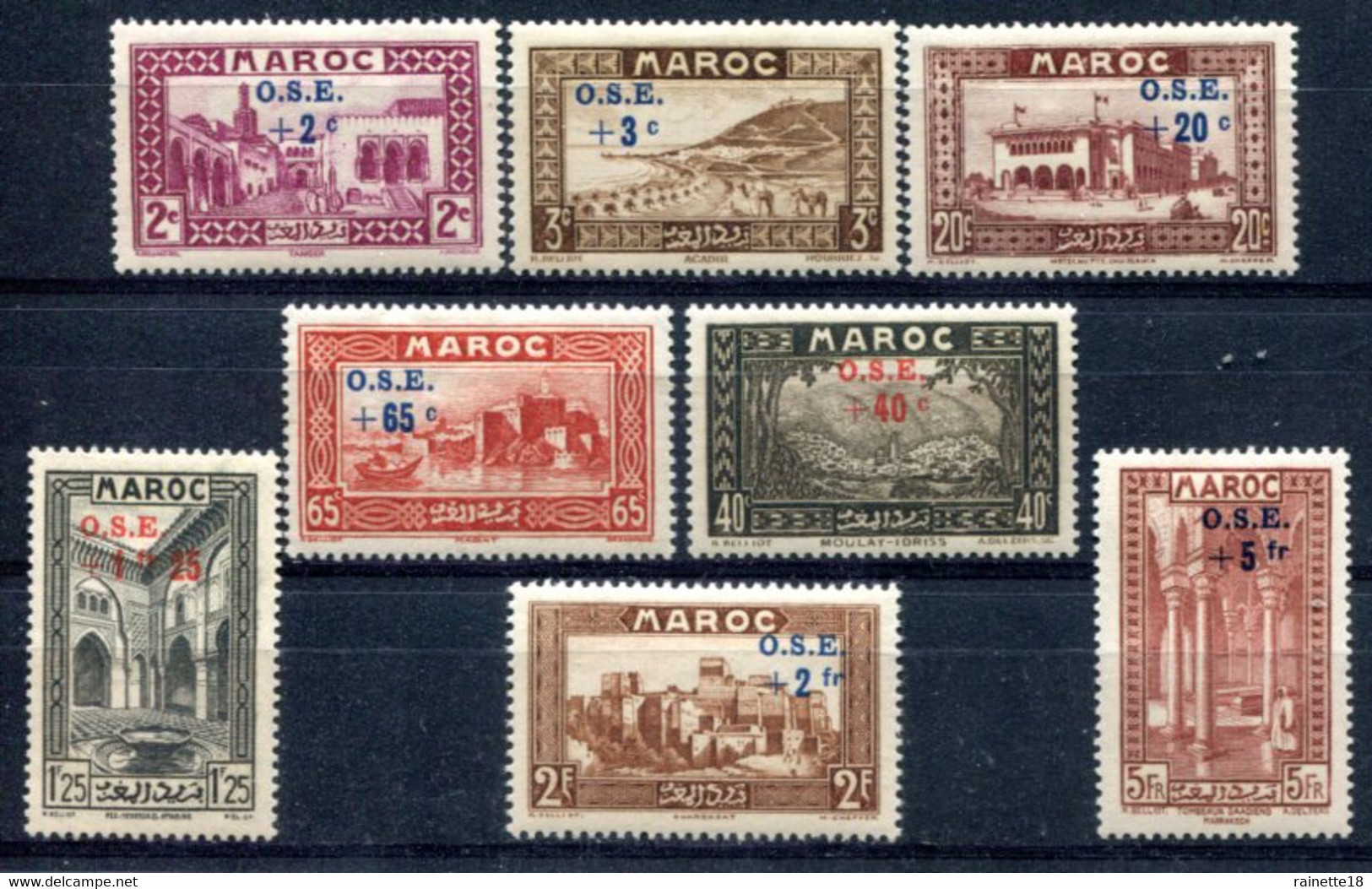 Maroc                153/160  * - Unused Stamps