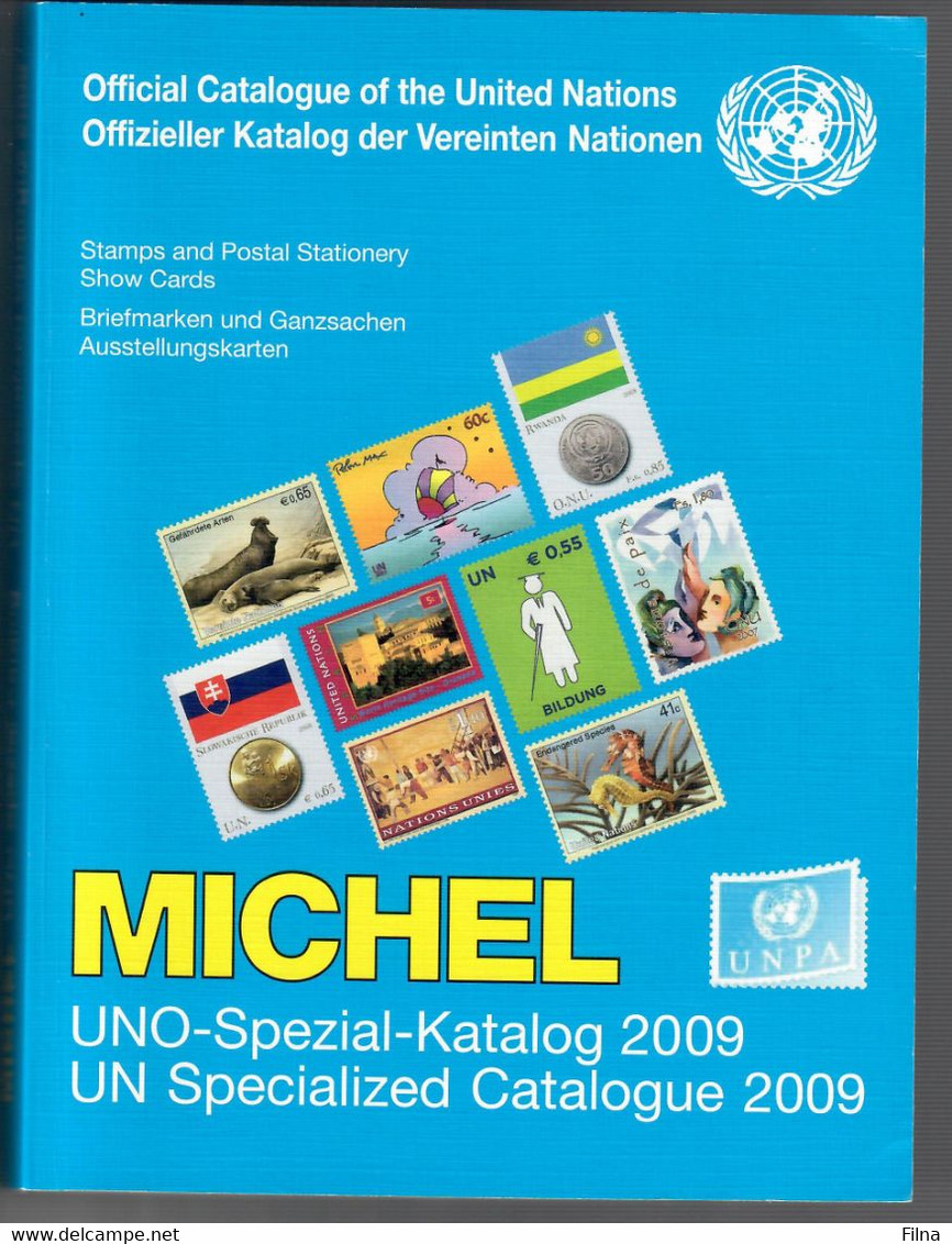 CATALOGO MICHEL UNO SPEZIAL 2009 - TEMATICA ONU NAZIONI UNITE - NUOVO - SENZA SPESE POSTALI - Thématiques