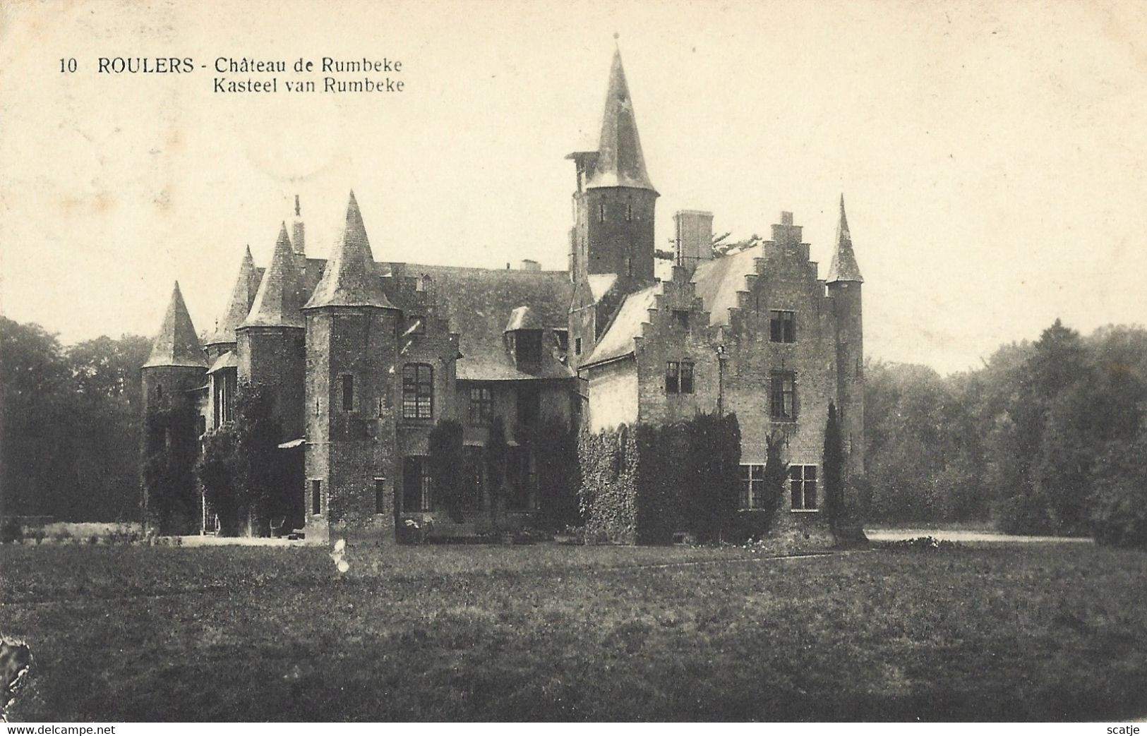 Roulers   -   Château De Rumbeke   -   1922   Naar   Antwerpen - Roeselare