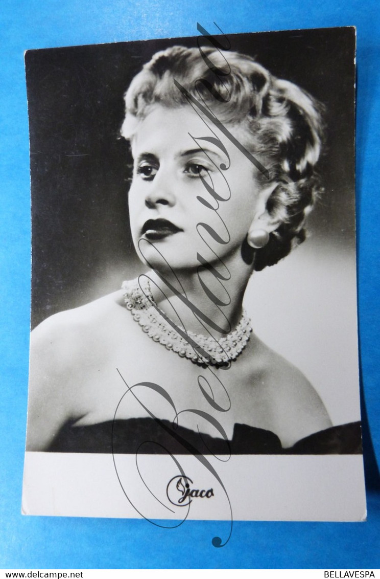 JABLONEX -jaco- Glamour Lady  - Portret STUDIO Fotografie - Pub Juwellery  Czechoslovakia - Werbepostkarten