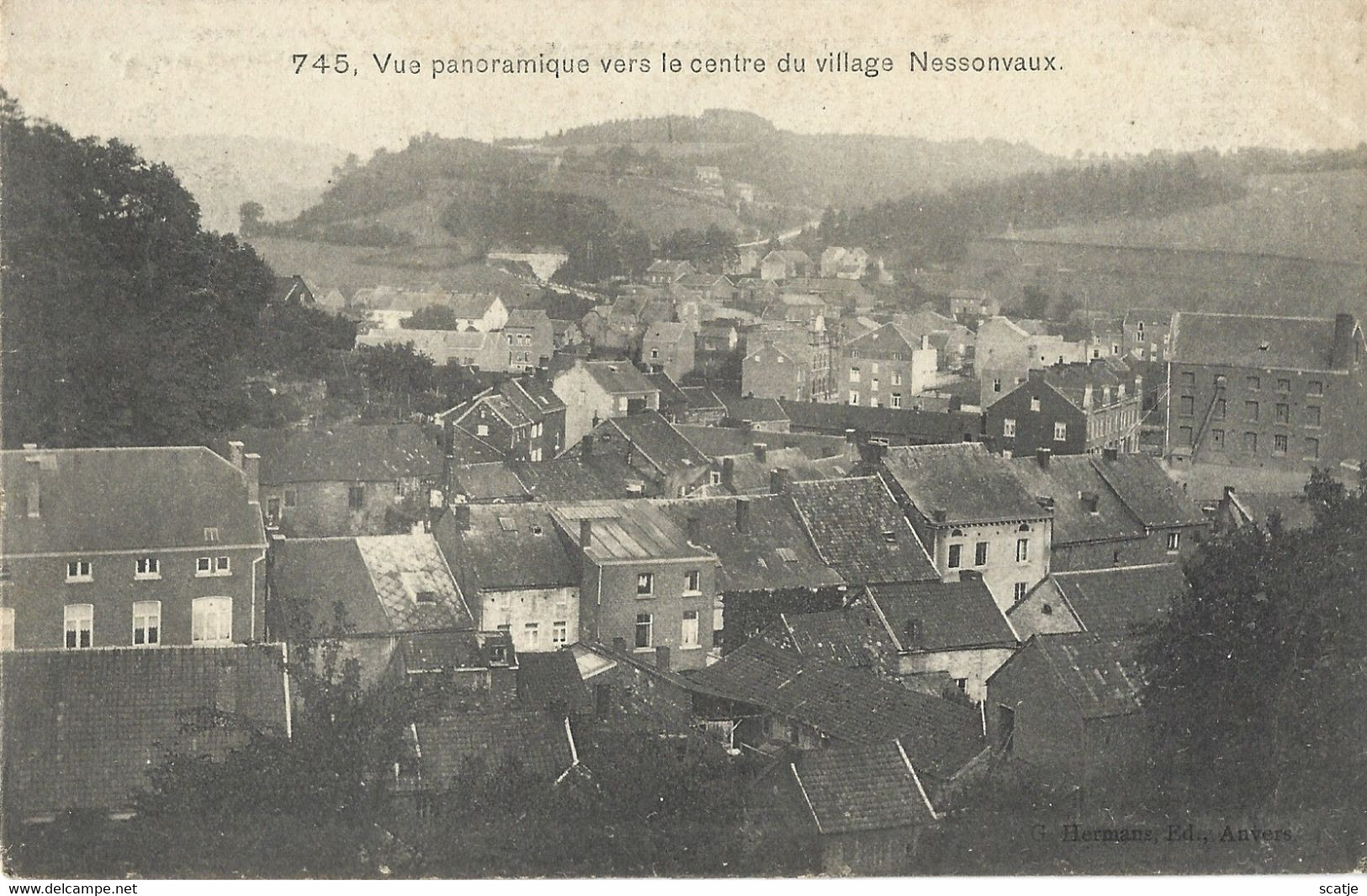 Nessonvaux.   Vue Panoramique Vers La Centre Du Village. - Trooz