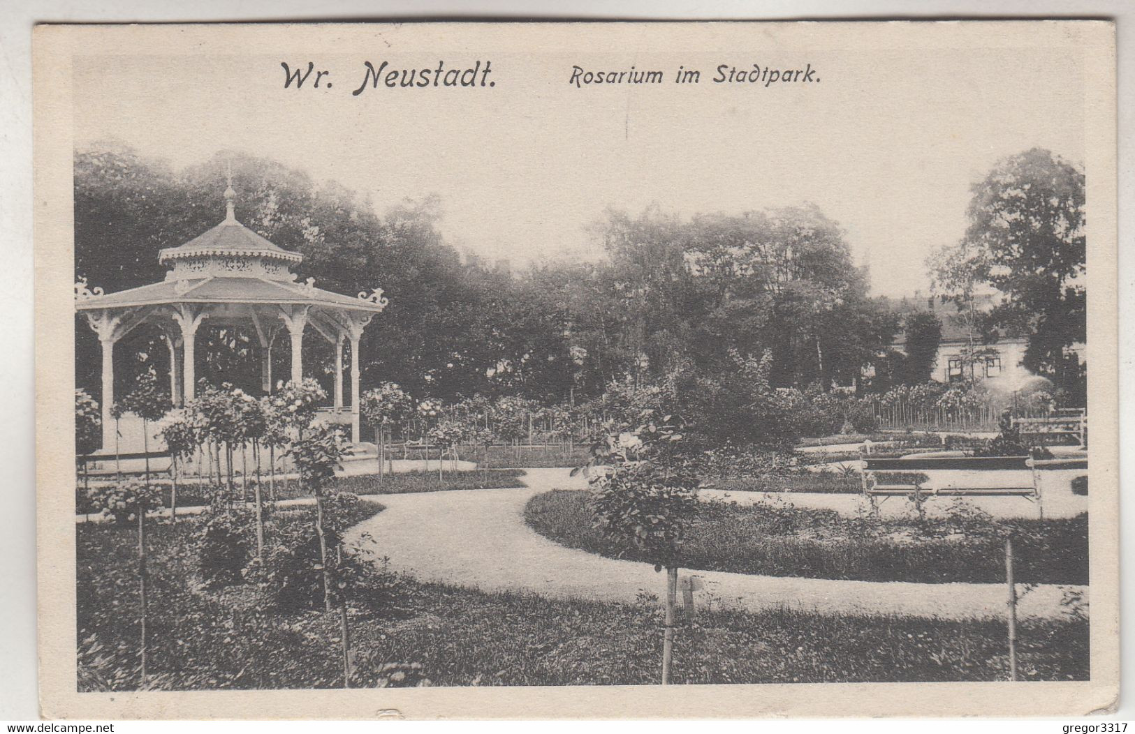 C4126) WR. NEUSTADT - ROSARIUM Im Stadtpark 1918 - Wiener Neustadt