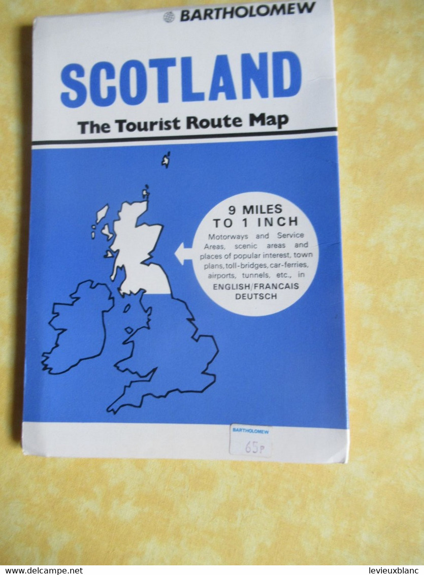 Carte Routière / The Tourist Route Map/ SCOTLAND/Bartholomew/ Edinbuugh /1975              PGC498 - Carte Stradali