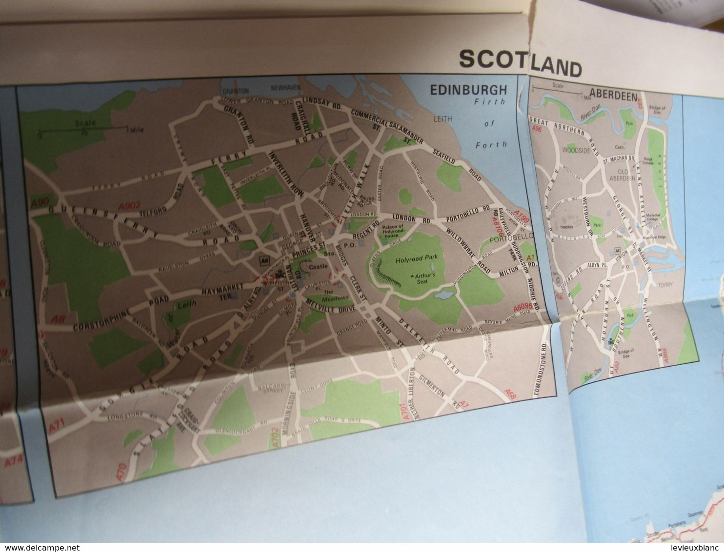 Carte Routière / The Tourist Route Map/ SCOTLAND/Bartholomew/ Edinbuugh /1975              PGC498 - Strassenkarten