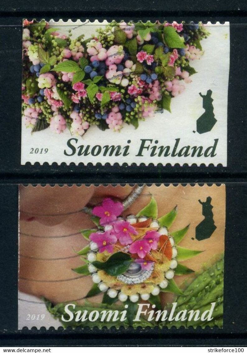Finland 2019- Used Stamps, Floral Artistry, Part Set (2/3). - Gebraucht