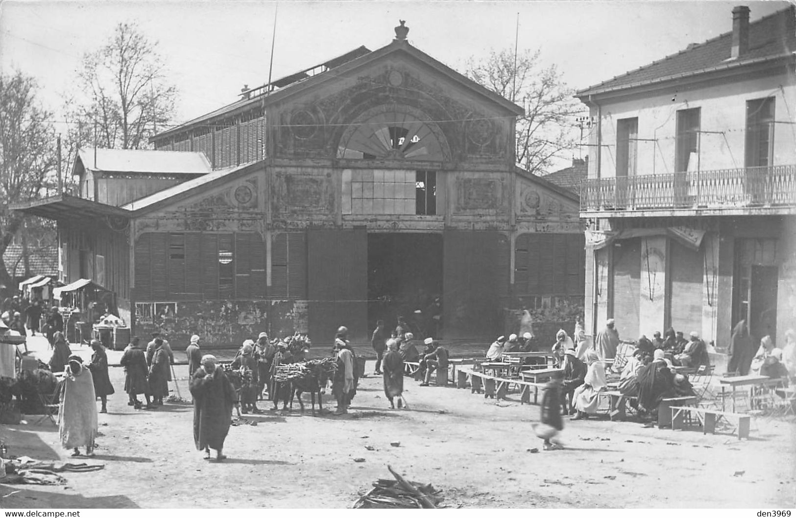 Algérie - MEDEA - Le Marché Couvert - Carte-Photo Papeterie Vve Chalon - Medea