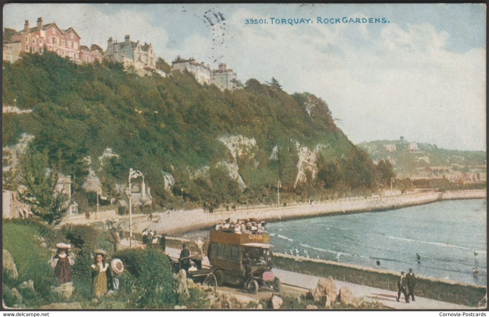 Rock Gardens, Torquay, Devon, 1911 - Photochrom Postcard - Torquay