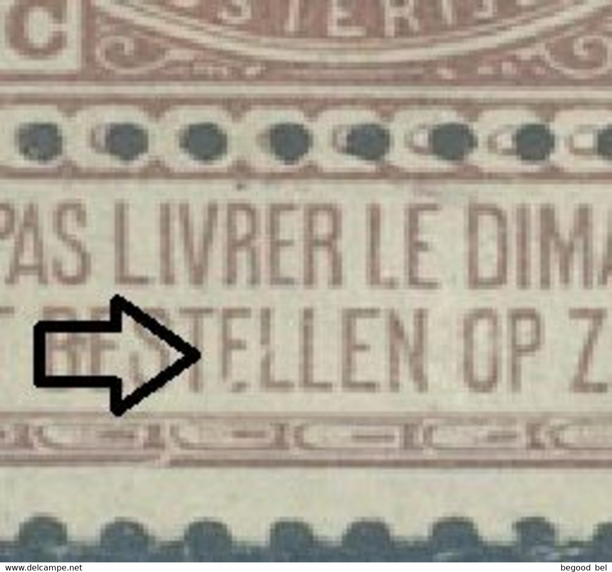 BELGIUM - 1897 - USED/OBLIT. - COB 55 LV1 E ET L COUPES PAR UN TRAIT - Lot 25673 - Other & Unclassified