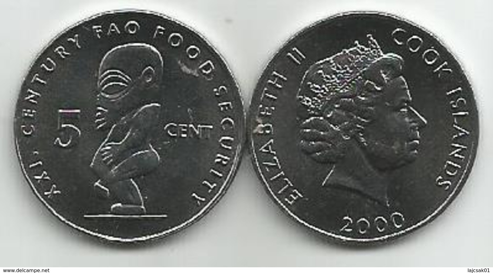 Cook Islands 5 Cent 2000. FAO UNC - Cookinseln