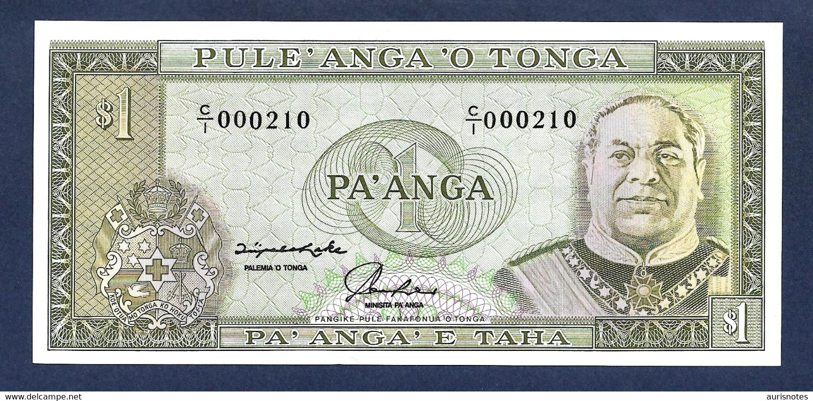 Tonga 1 Pa'anga 1992 P25 Very Low Number UNC - Tonga