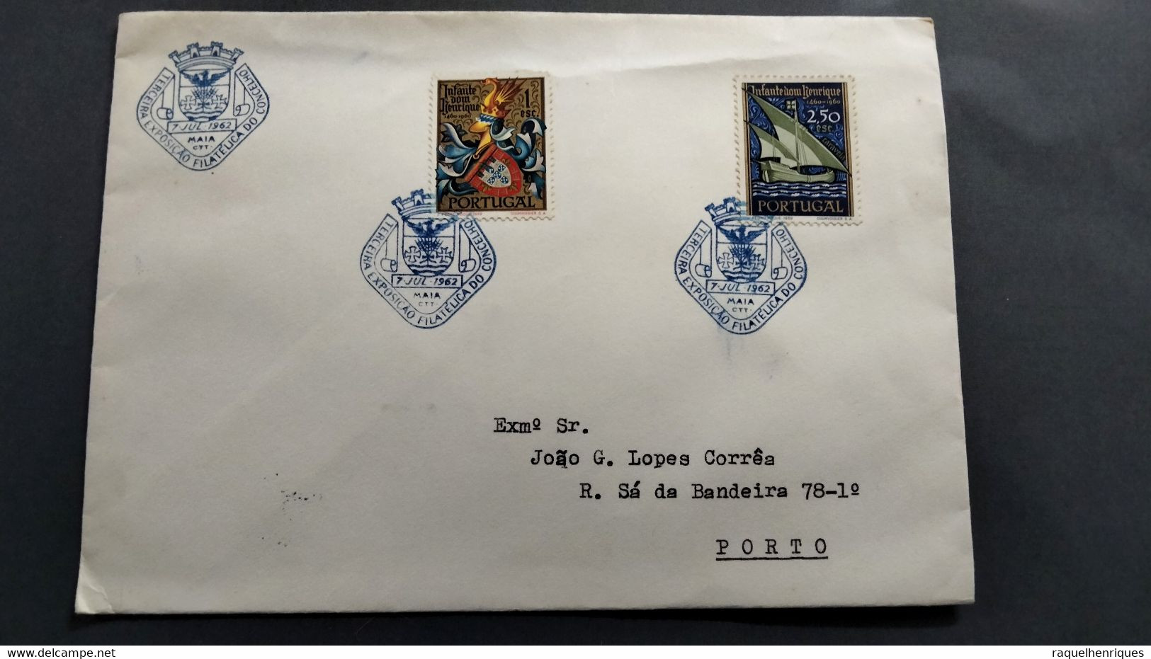 PORTUGAL COVER - 3ª EXP. FILATELICA DO CONCELHO - MAIA 1962 (PLB#03-89) - Flammes & Oblitérations