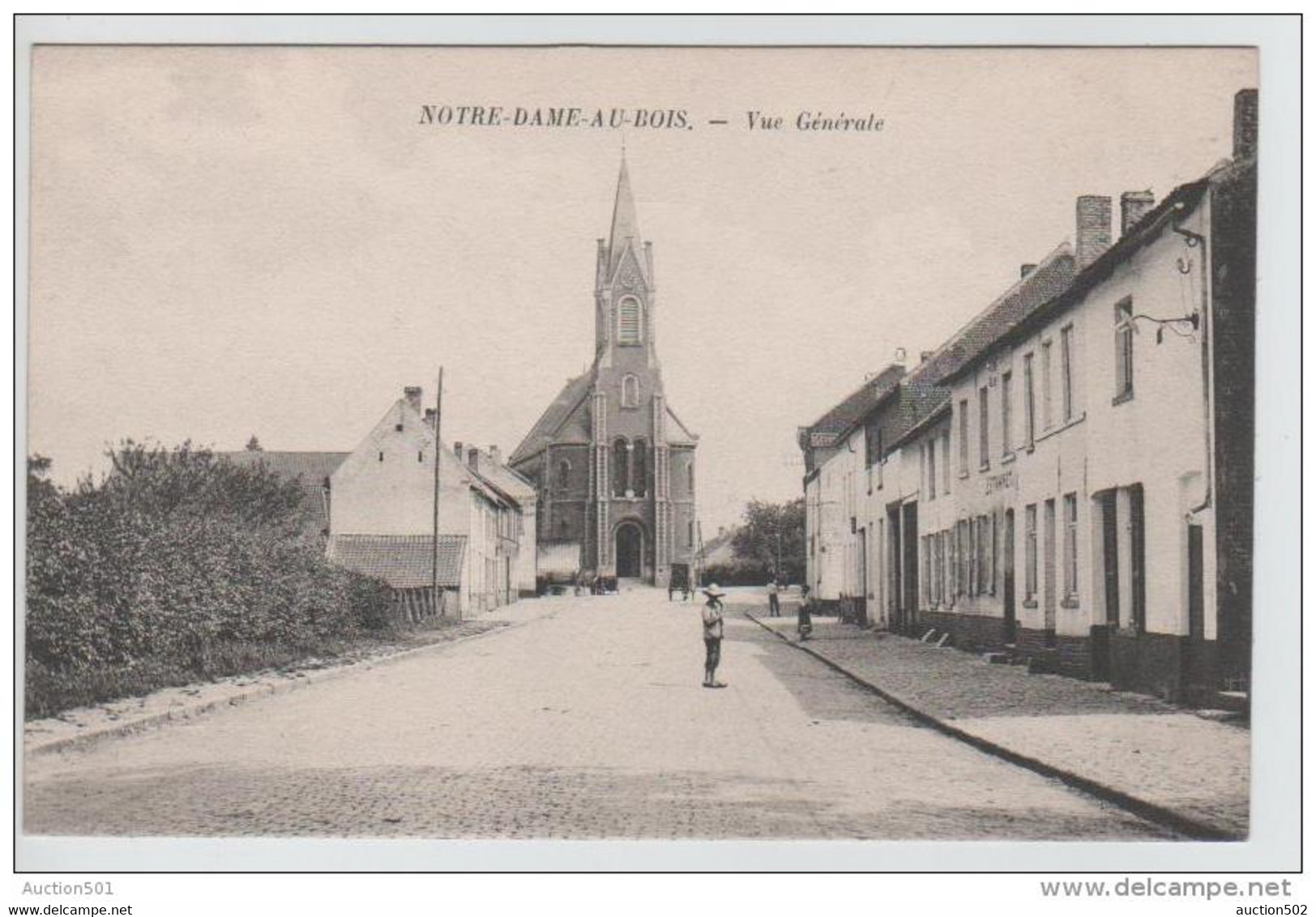 01567a Notre-Dame-Au-Bois / Jesus-Eik Eglise-Kerk Vue Générale - Overijse