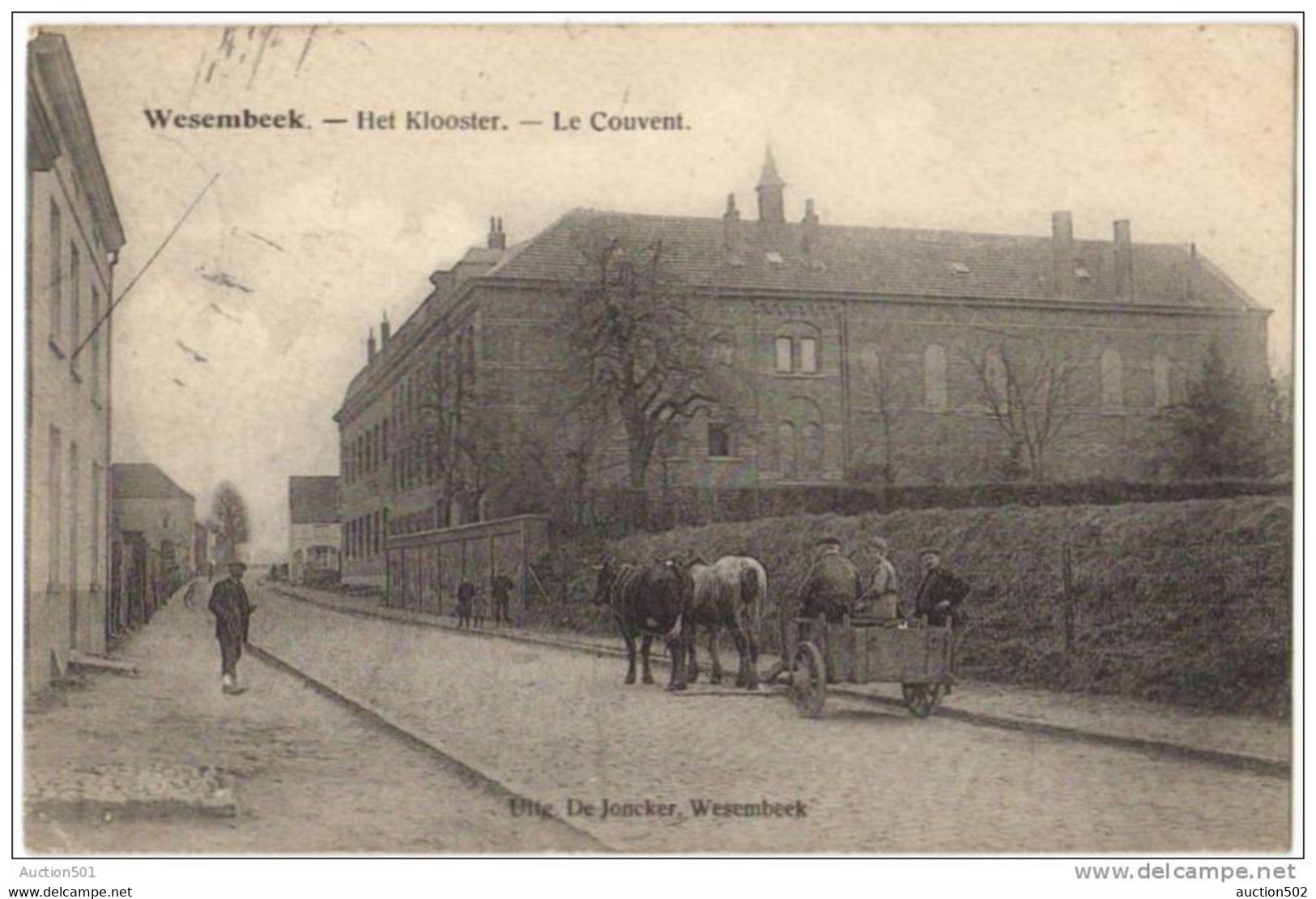 04765g LE COUVENT -  Wesembeek - 1921 - Char - Cheval - Vache - Wezembeek-Oppem