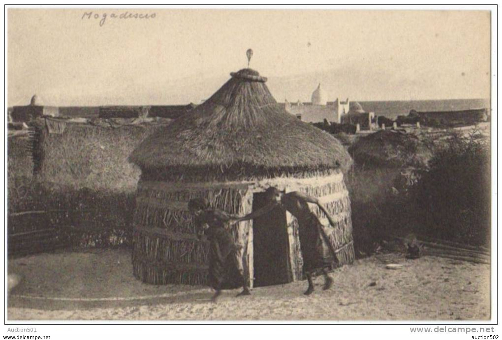 05604g SOMALIE ITALIENNE - Mogadiscio - Casa Indigena - Maison Indigène - Somalie
