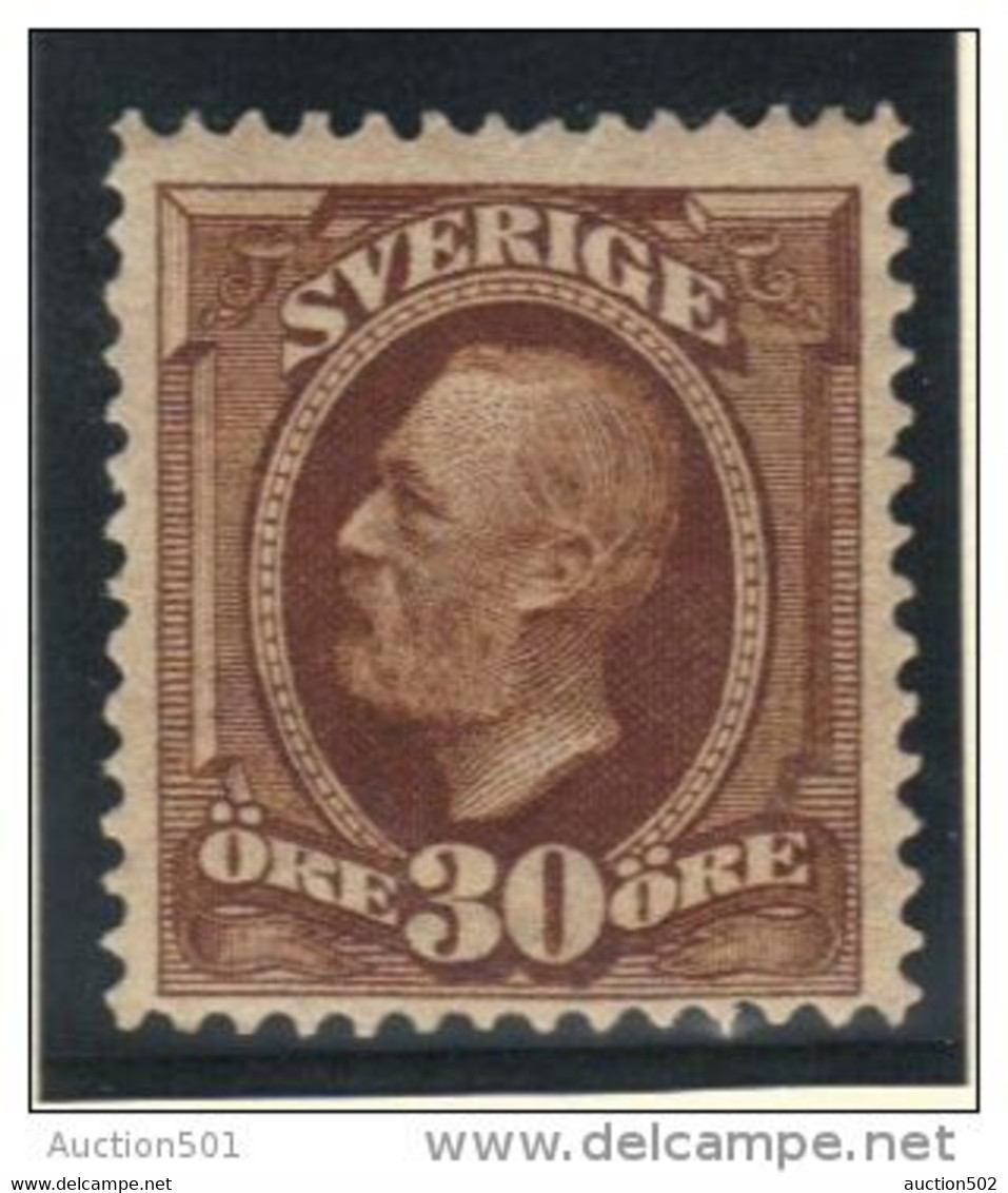 07981 Suède Sweden Oscar II 30 Ore Brown Neuf Sans Charnière ** Postfrisch Y&T 47 - Neufs