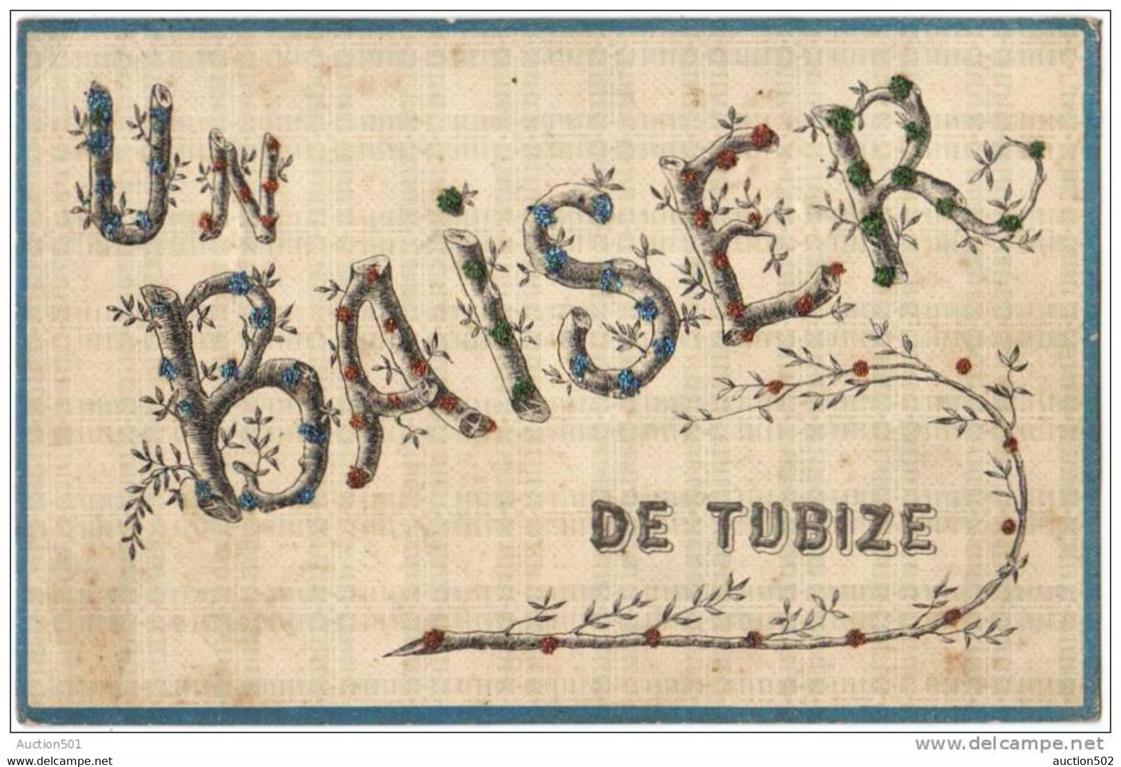 08249g TUBIZE Un Baiser - Belgique 1906 - Tubize