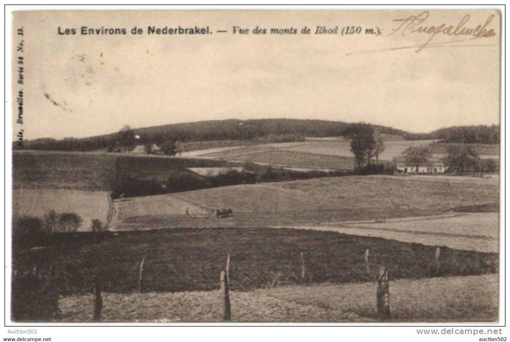 08830g CHAMPS De CULTURE - Monts De Rhod 150m - Nederbrakel - 1903 - Brakel