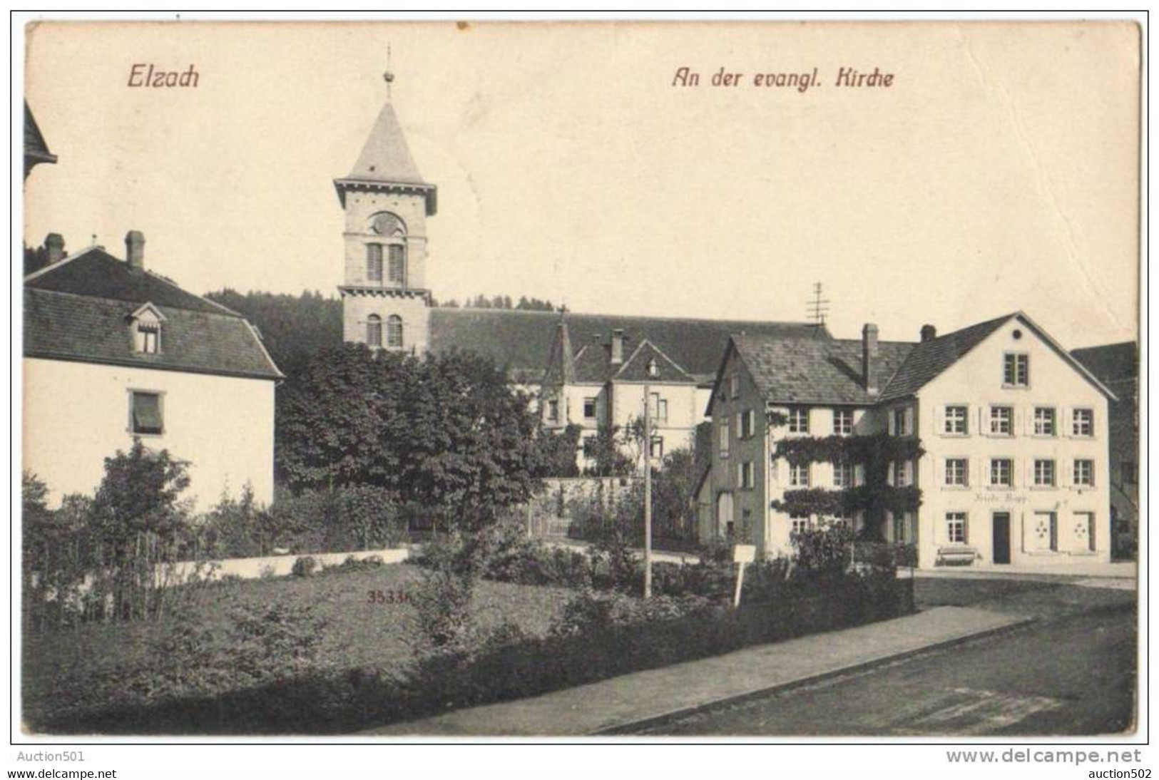 09145g ELZACH - An Der Evangl. Kirche - Eglise - 1912 - Elzach