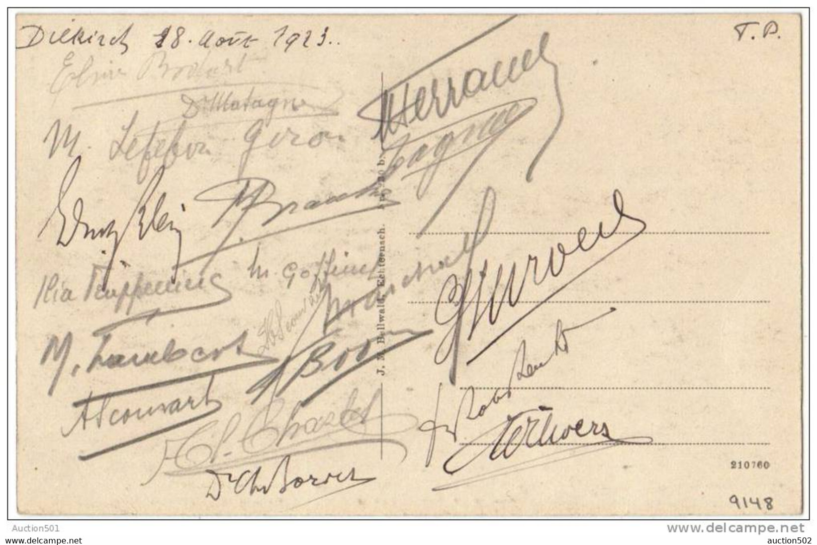 09148g BERDORF - Hohley - Sept Georges - Femme Nue - Schnellert - Wanterbach - 1923 - Mosaïque - Berdorf