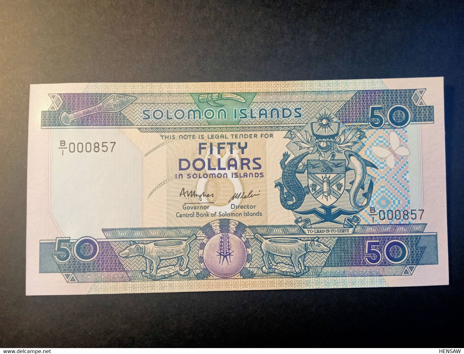 SOLOMON ISLANDS 50 DOLLARS 1986 P 17 Low Serial UNC SC NUEVO - Salomons