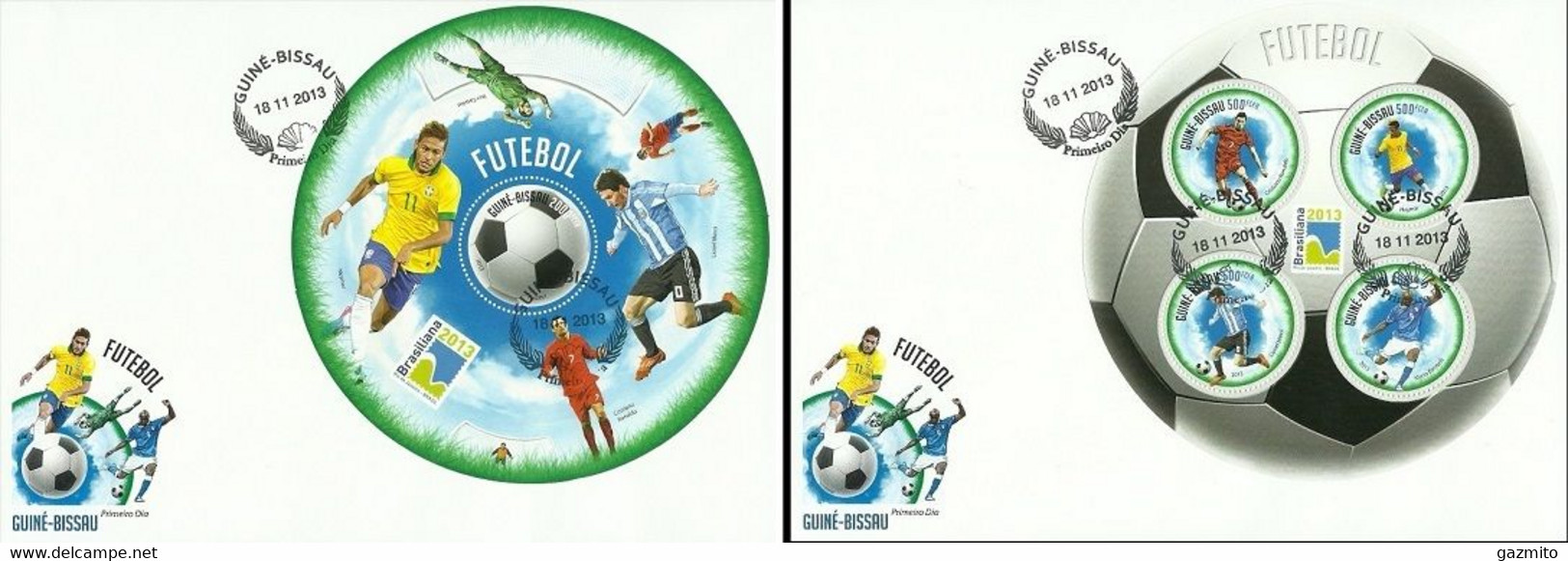 Guinea Bissau 2013, Sport, Brasiliana2013, Football, 4val In BF+BF In 2FDC - 2014 – Brazil