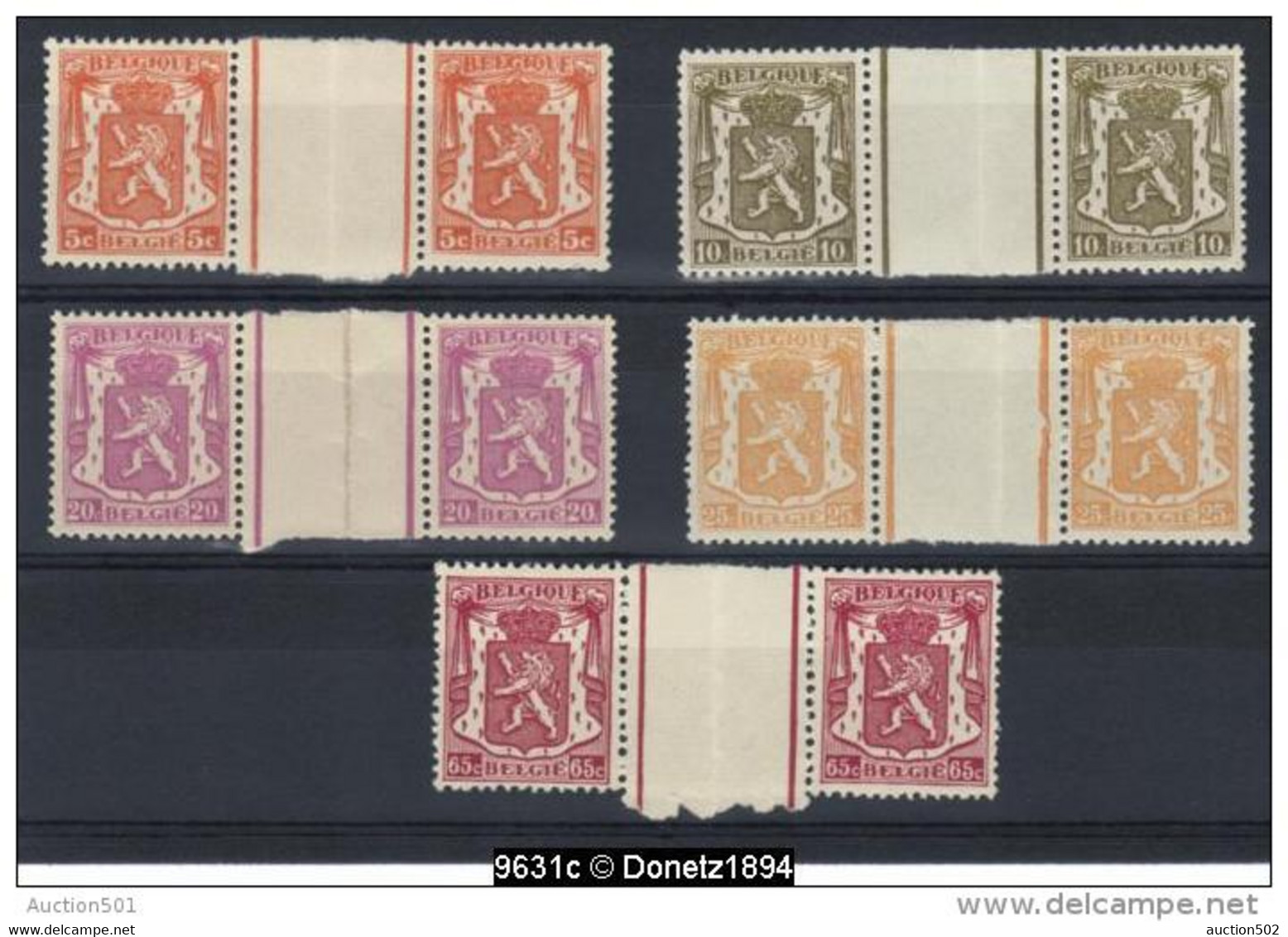 09631 Lot De Paires Et Blocs Interpanneau ** MNH - 1935-1949 Piccolo Sigillo Dello Stato