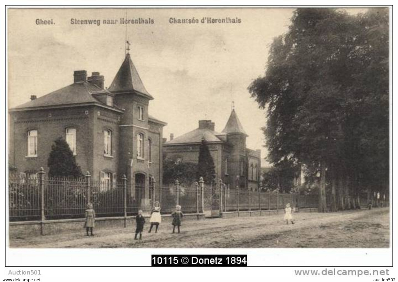 10115g STEENWEG Naar HERENTHALS - Chaussée D'Herenthals - Gheel - 1908 - Geel