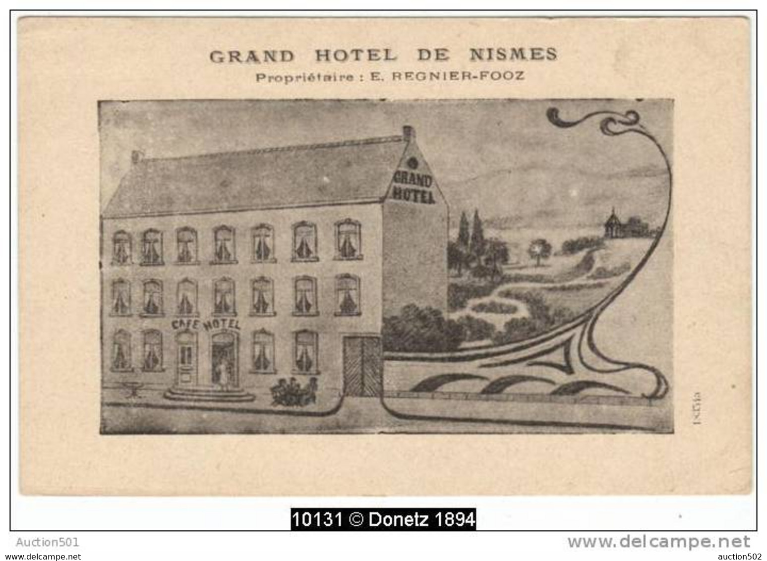 10131g GRAND HOTEL De Nismes - Propiétaire E. Regnier-Fooz - Viroinval