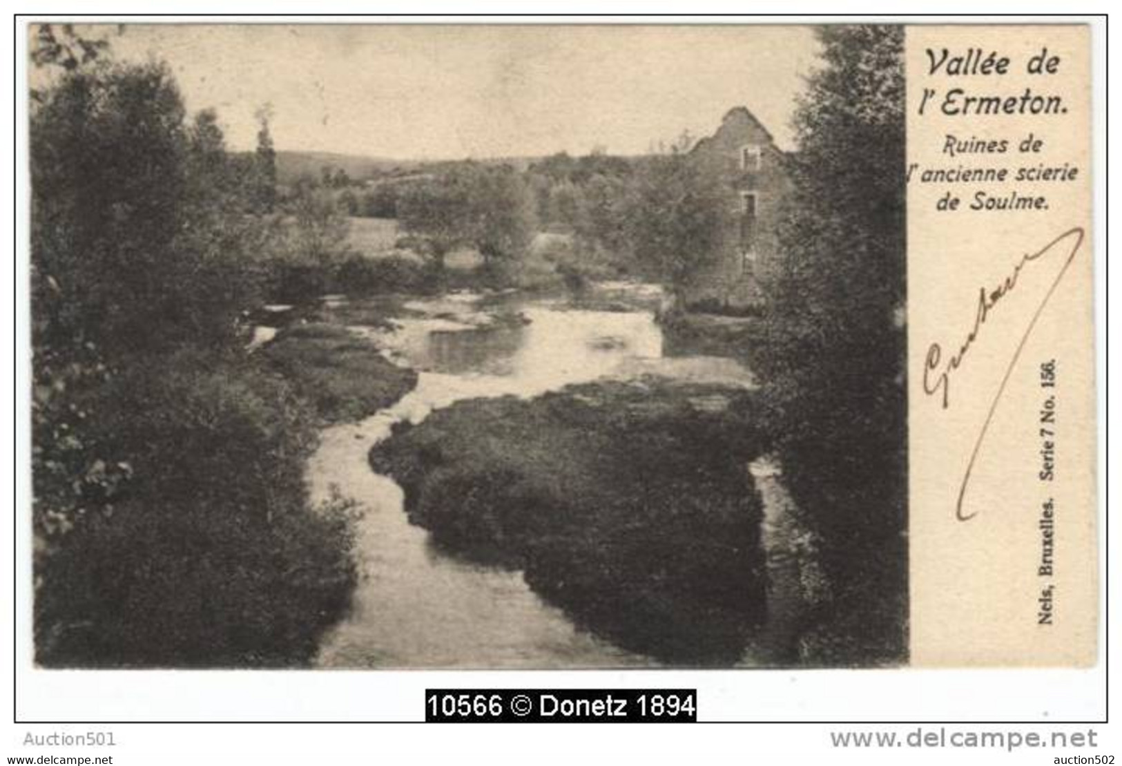 10566g Ancienne SCIERIE De SOULME - Vallée De L'Ermeton - 1903 - Doische