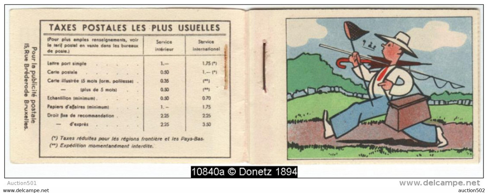 10840 Carnet A35a Peche Miraculeuse, Complet COB 240.- - 1907-1941 Antiguos [A]