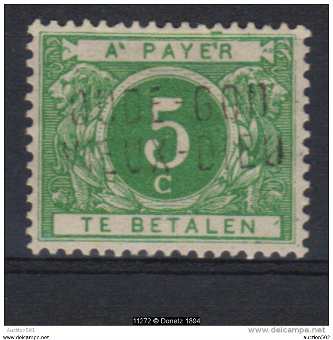 11272 Variété Deux Taches De Couleur Dans Le ""à Payer"" TX 12 A * - Altri & Non Classificati