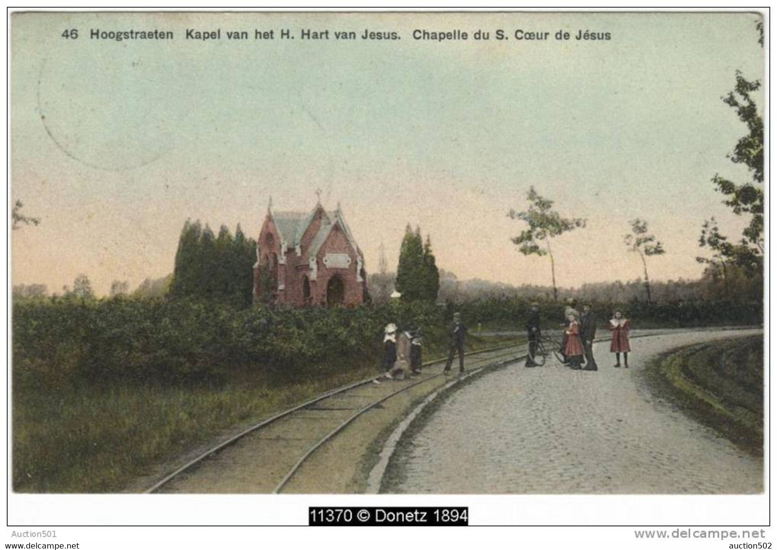 11370g RAIL - CHAPELLE - Kapel Van Het H. Hart Van Jesus - Hoogstraeten - Colorisée - Hoogstraten