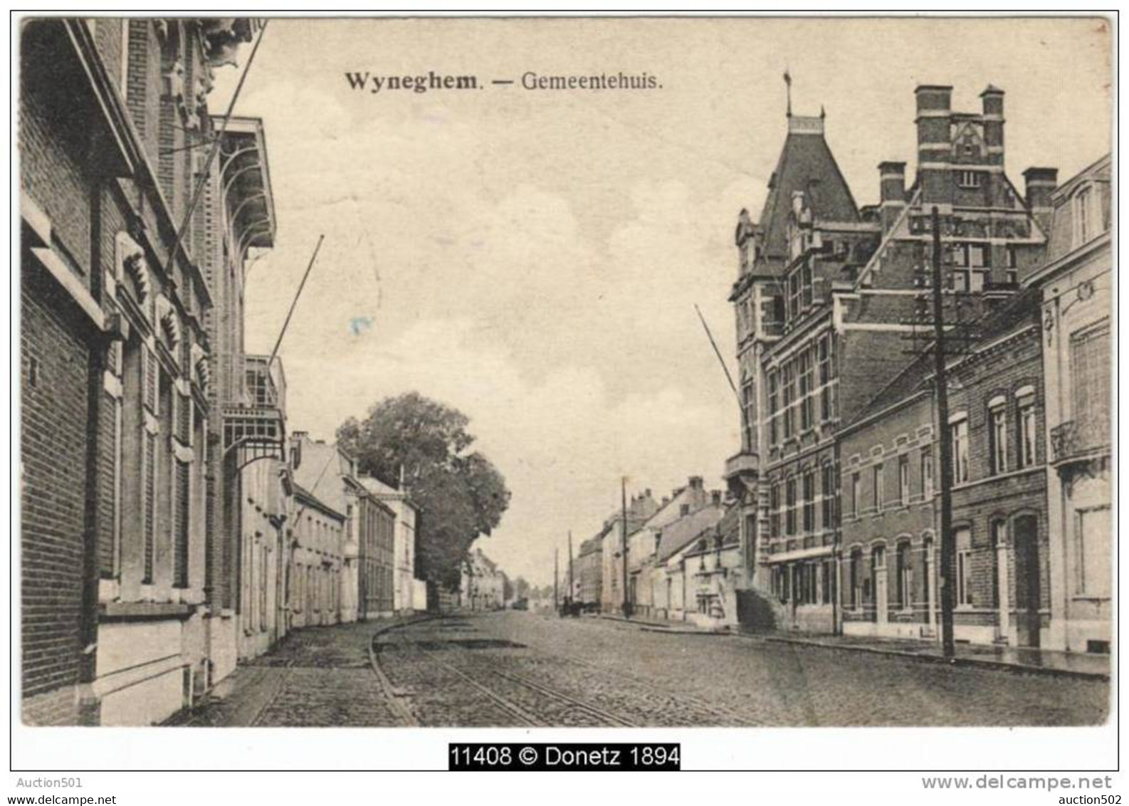 11408g MAISON COMMUNALE - Gemeentehuis - Wyneghem - 1923 - Wijnegem