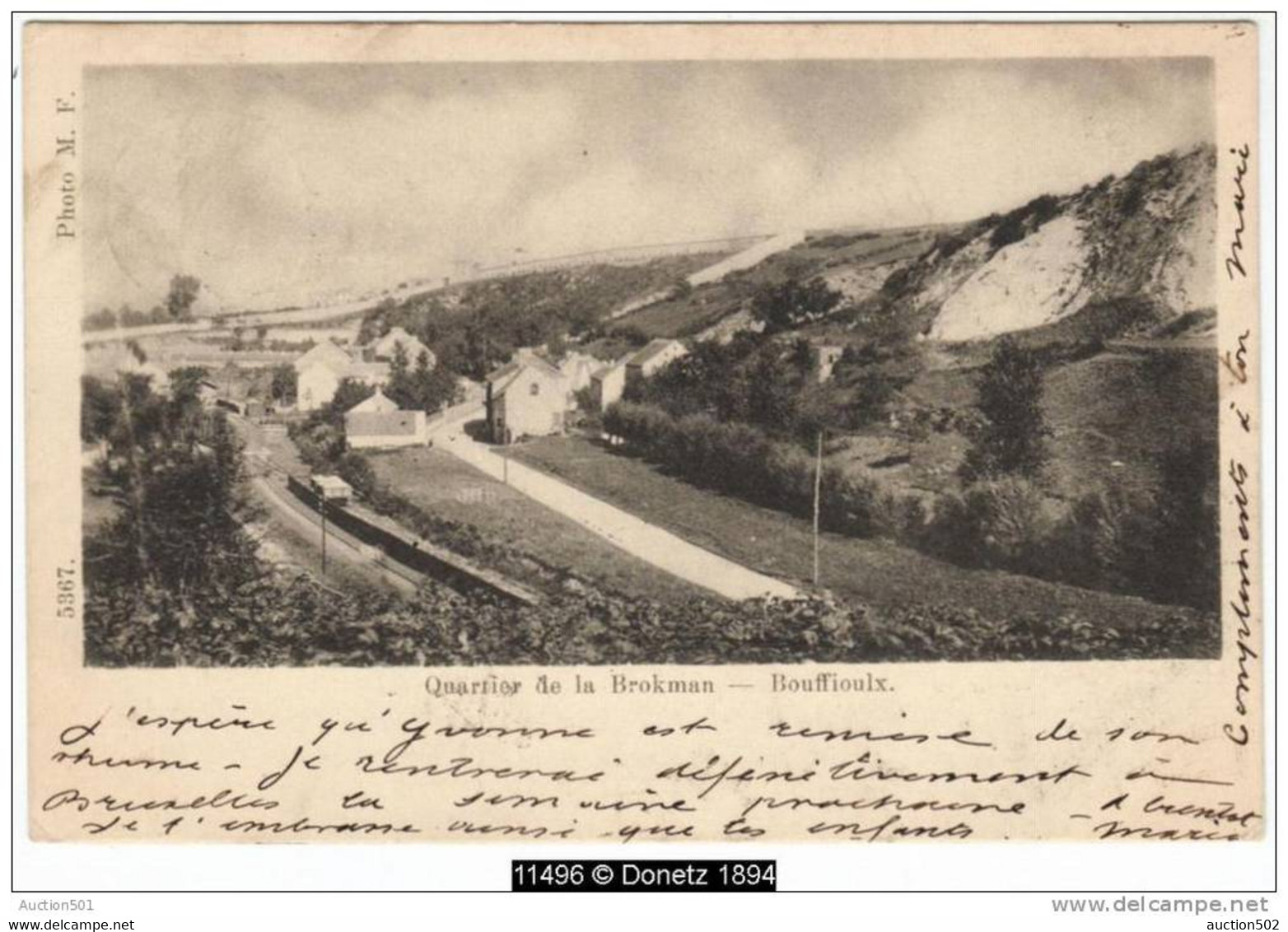 11496g CHEMIN De FER - QUARTIER De La BROKMAN - Bouffioulx - 1900 - Châtelet