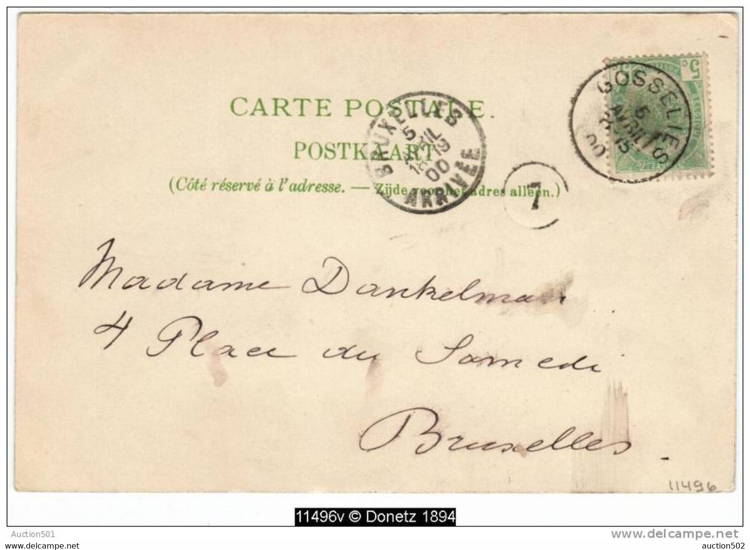 11496g CHEMIN De FER - QUARTIER De La BROKMAN - Bouffioulx - 1900 - Chatelet