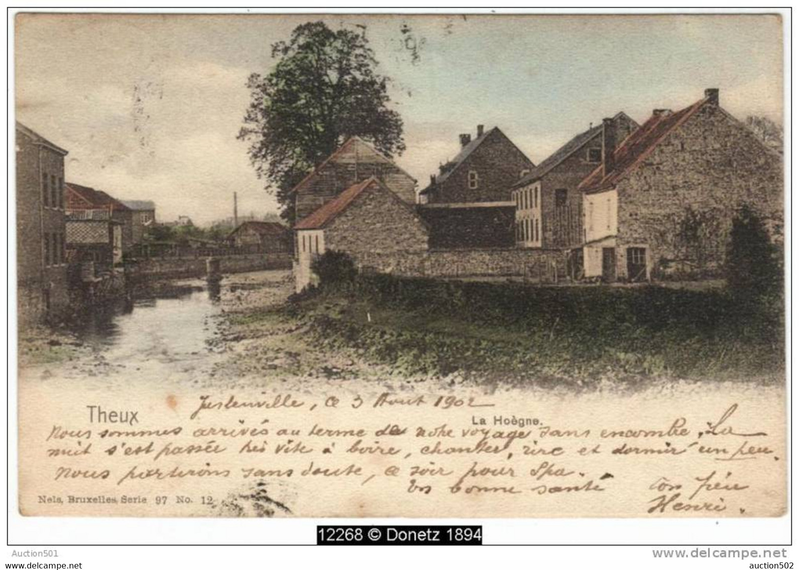 12268g LA HOÈGNE - Theux - 1902 - Colorisée - Theux