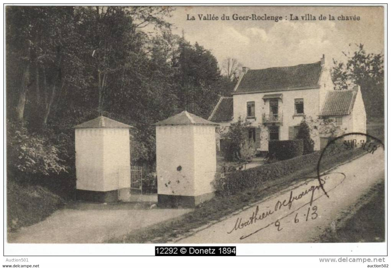 12292g Villa De La CHAVÉE - Vallée Du GEER - ROCLENGE - 1913 - Bassenge