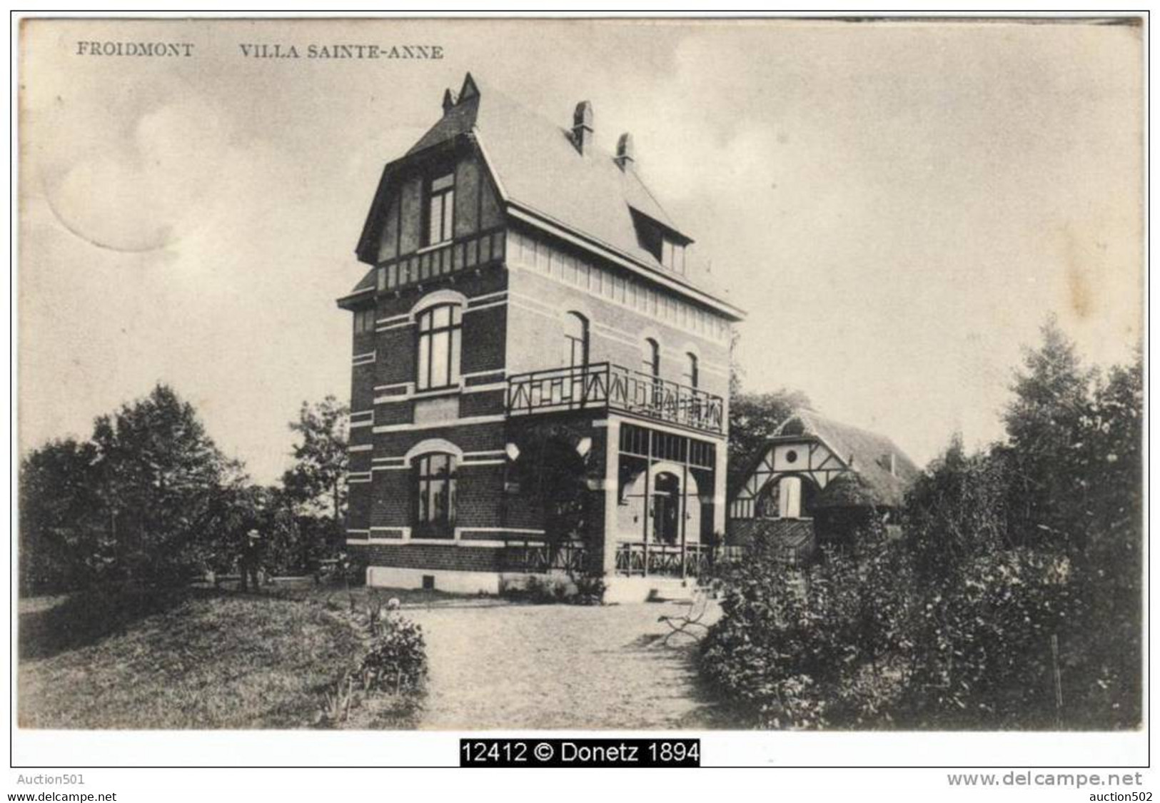 12412g VILLA Sainte-Anne - Froidmont - 1909 - Tournai