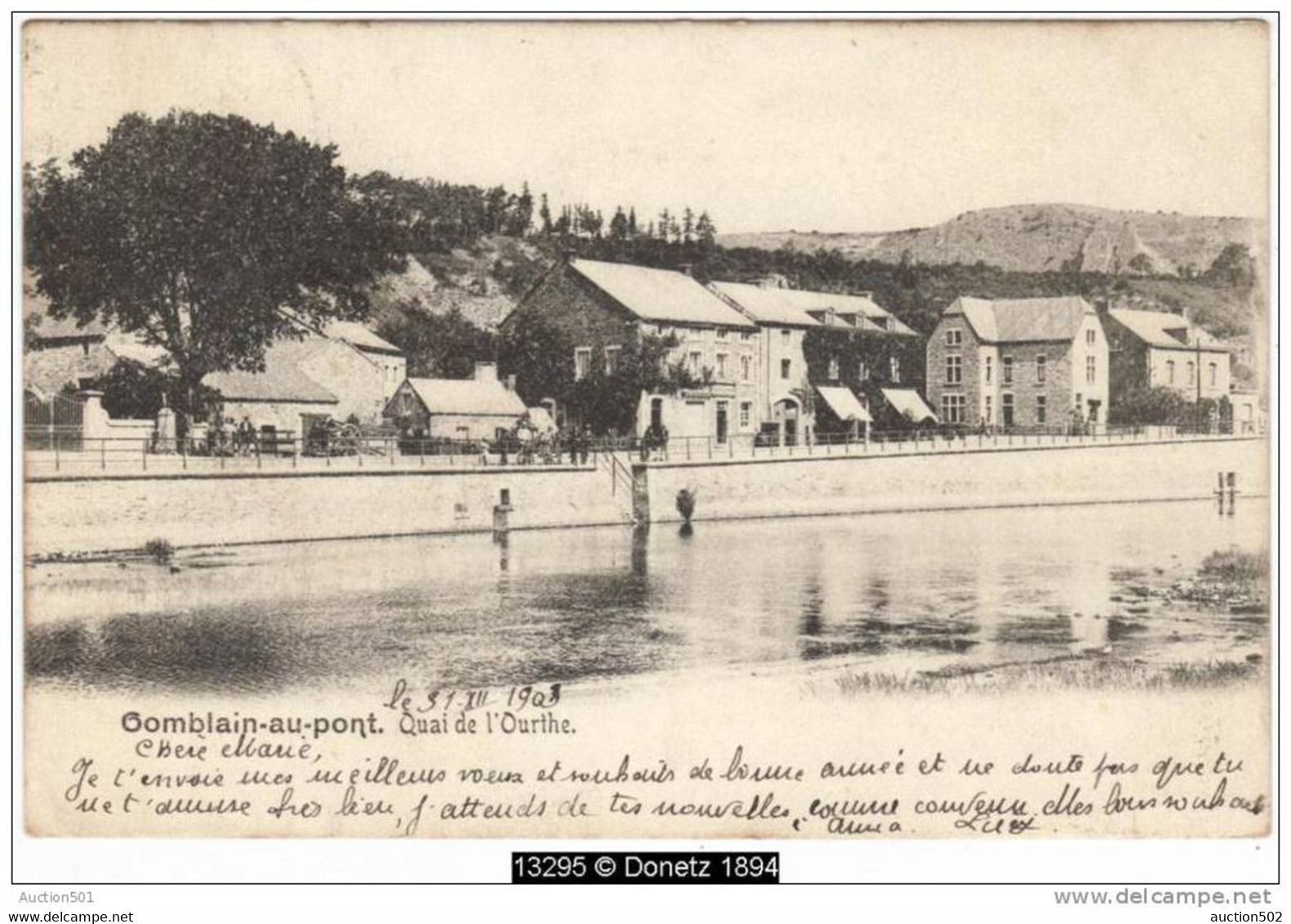 13295g QUAI De L'OURTHE - Comblain-au-Pont - 1903 (D) - Comblain-au-Pont