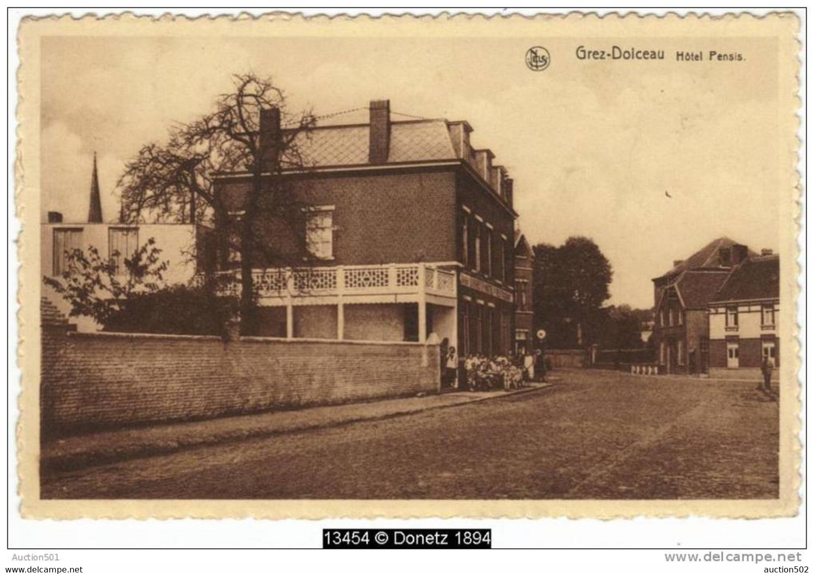 13454g HOTEL PENSIS - RESTAURANT - Grez-Doiceau - 1937 - Grez-Doiceau