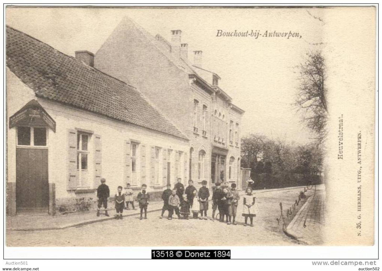13518g Bouchout-bij-Antwerpen - Heuvelstraat - 1903 - Boechout