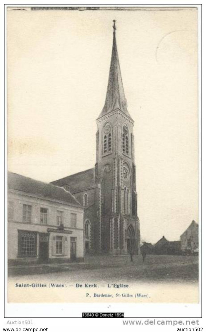 13640g Kerk - Saint-Gilles Waes - 1908 - Sint-Gillis-Waas