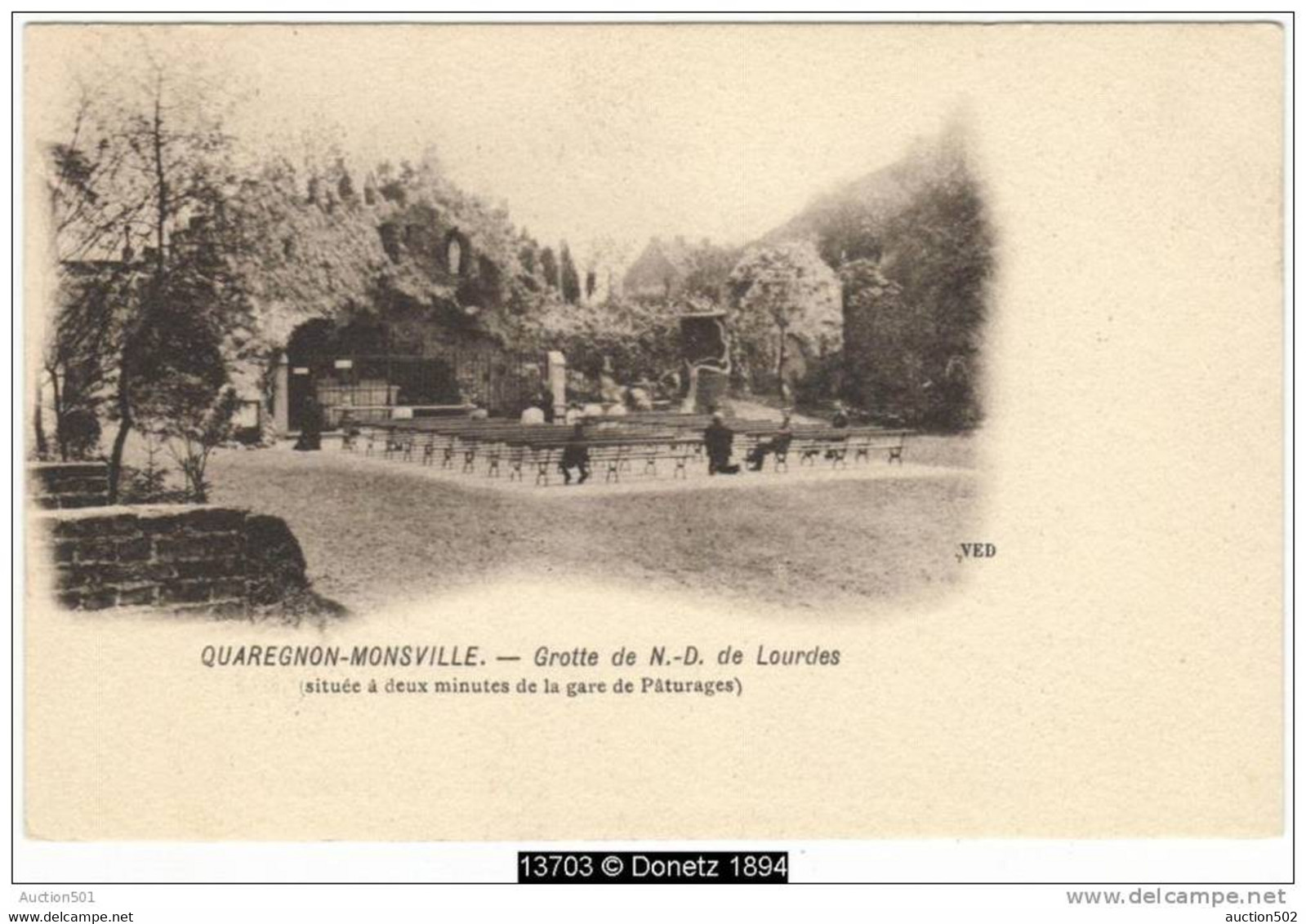 13703g GROTTE De N.D. De Lourdes - Quaregnon-Monsville - Quaregnon